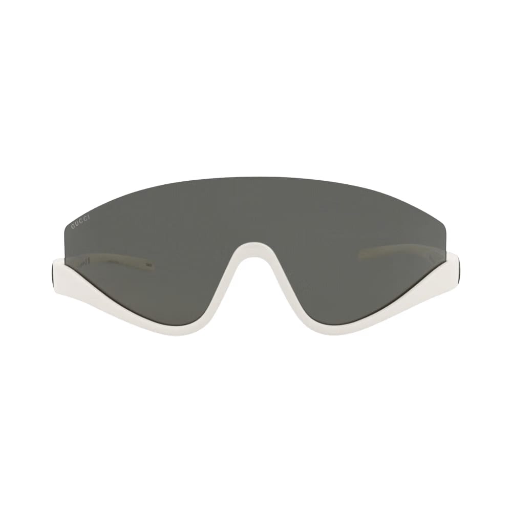 Gucci Shield Frame Injection Sunglasses White/Grey