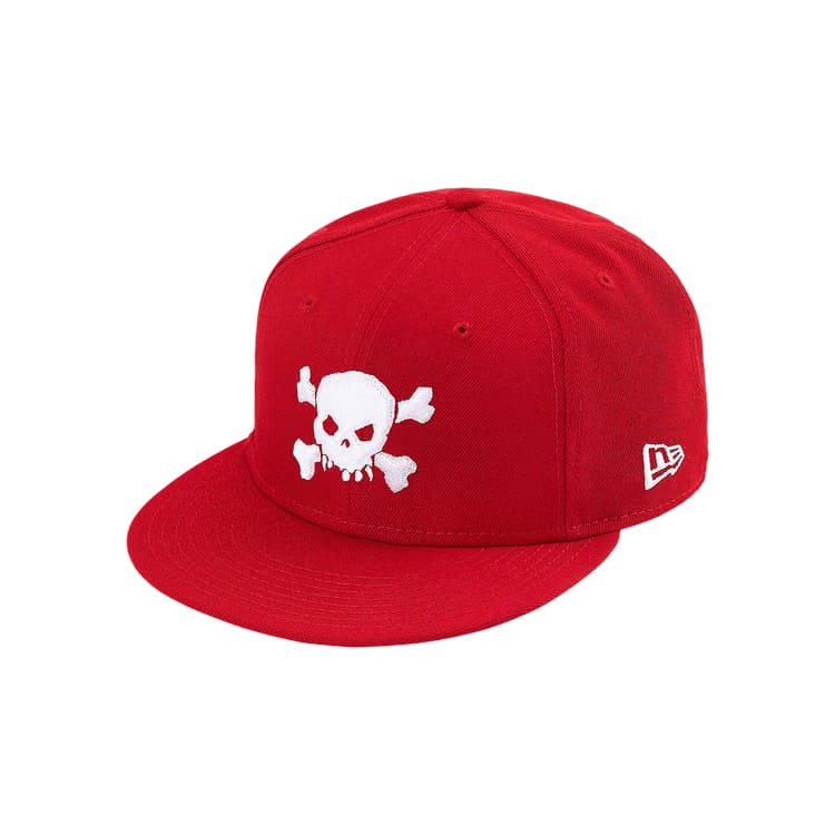 Supreme x New Era Skull Hat Red