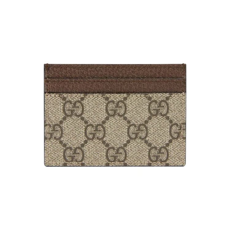 Gucci GG Supreme Ophidia Large Card Case Beige/Ebony