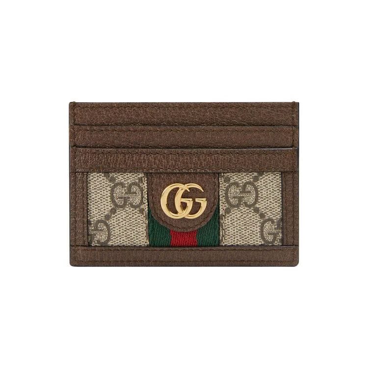 Gucci GG Supreme Ophidia Large Card Case Beige/Ebony