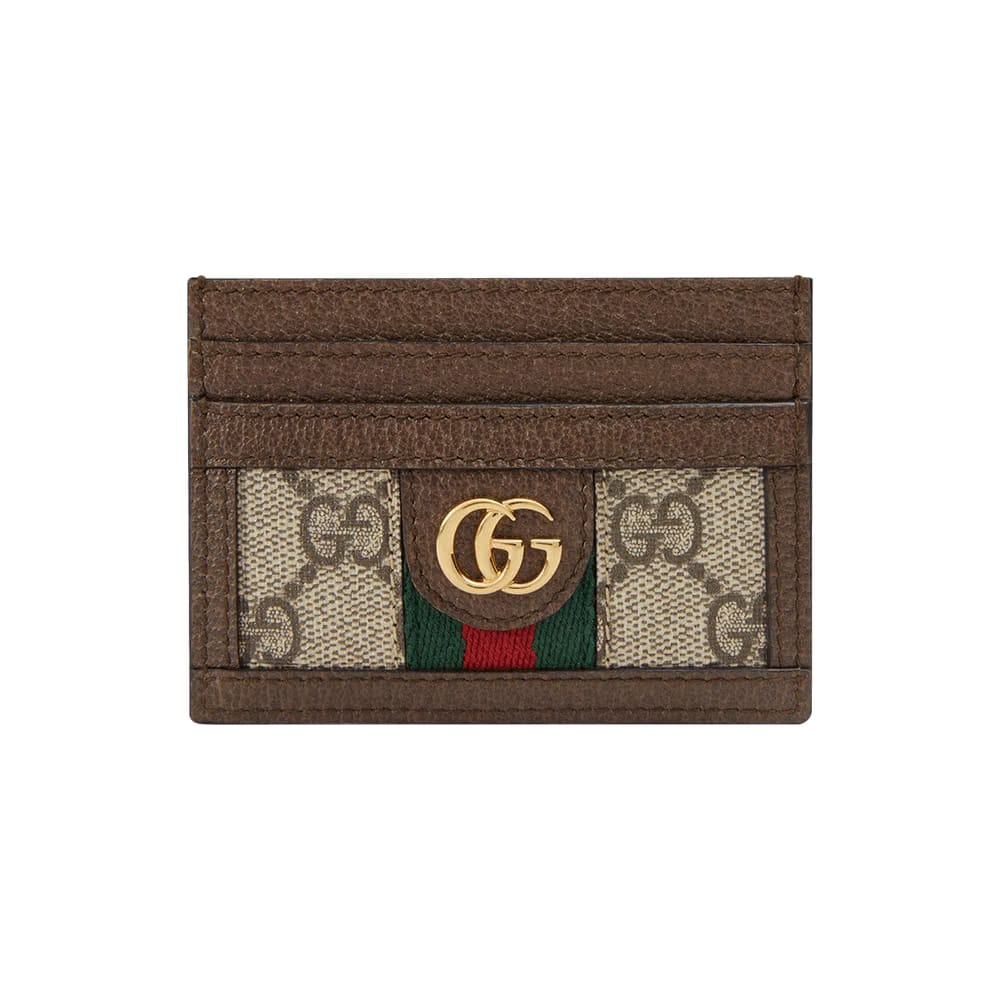 Gucci GG Supreme Ophidia Large Card Case Beige/Ebony