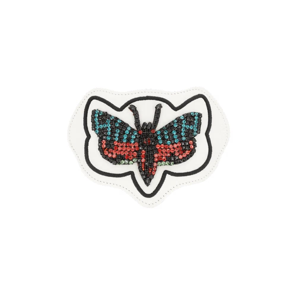 Gucci Crystal Tropical Butterfly Ace Sneaker Patch White