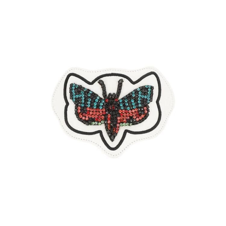Gucci Crystal Tropical Butterfly Ace Sneaker Patch White
