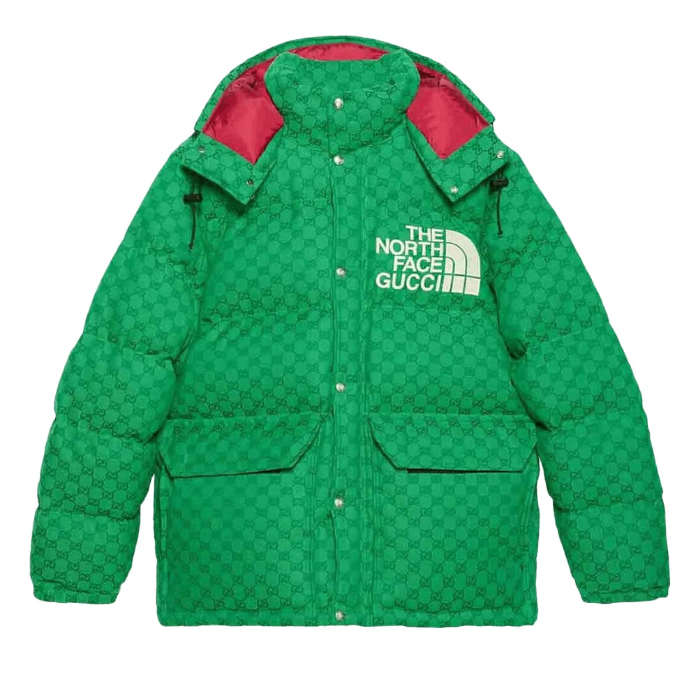Gucci x The North Face Down Coat Green/Dark Green
