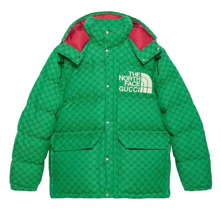 Gucci x The North Face Down Coat Green/Dark Green
