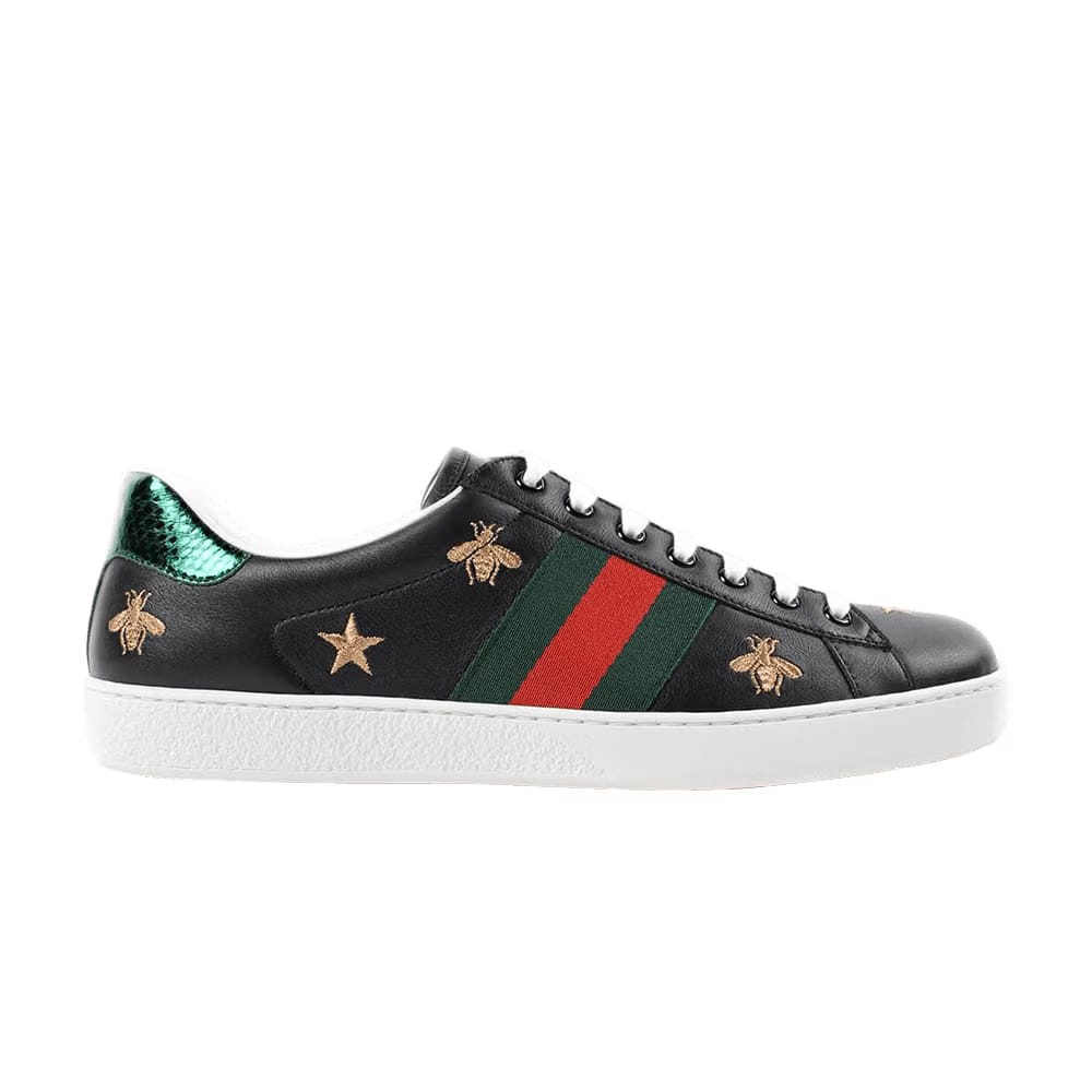 Gucci Ace Embroidered Bees and Stars
