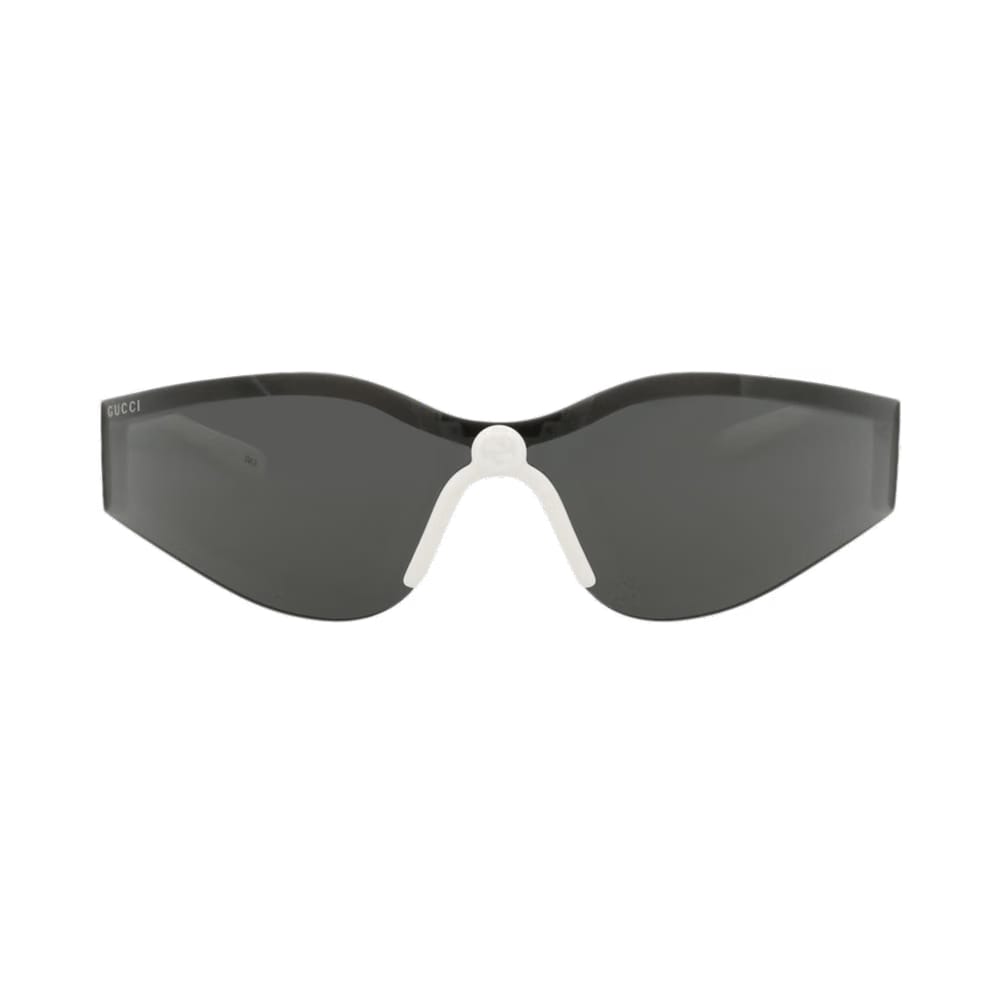 Gucci Shield Sunglasses White/Grey