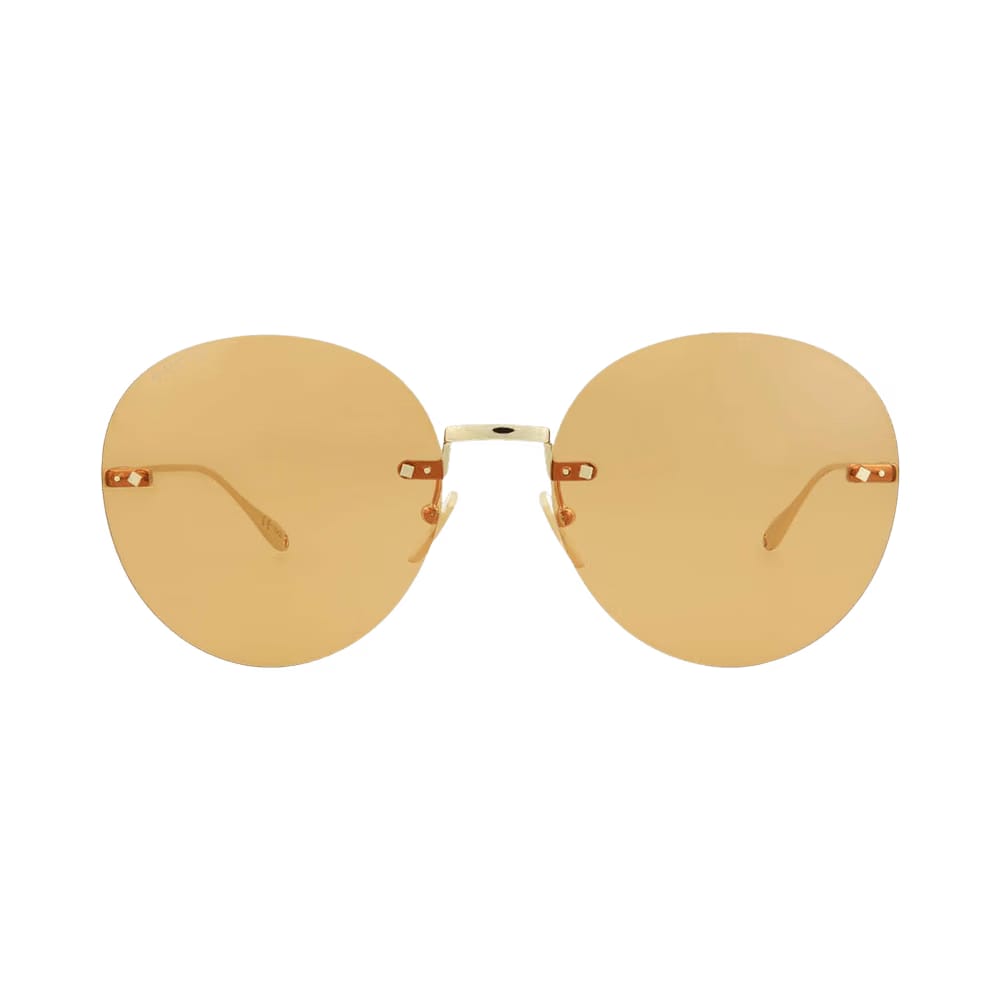 Gucci Round Sunglasses Gold/Orange