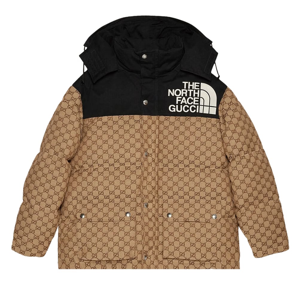 Gucci x The North Face GG Monogram Padded Coat Beige/Ebony/Black