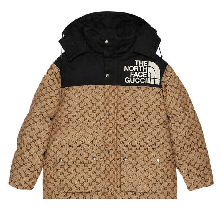 Gucci x The North Face GG Monogram Padded Coat Beige/Ebony/Black