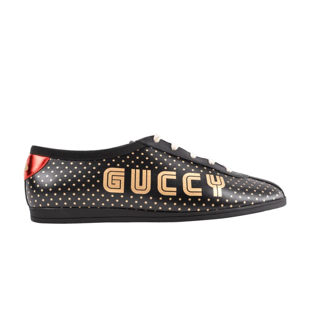 Gucci Falacer Low Guccy Print - Black