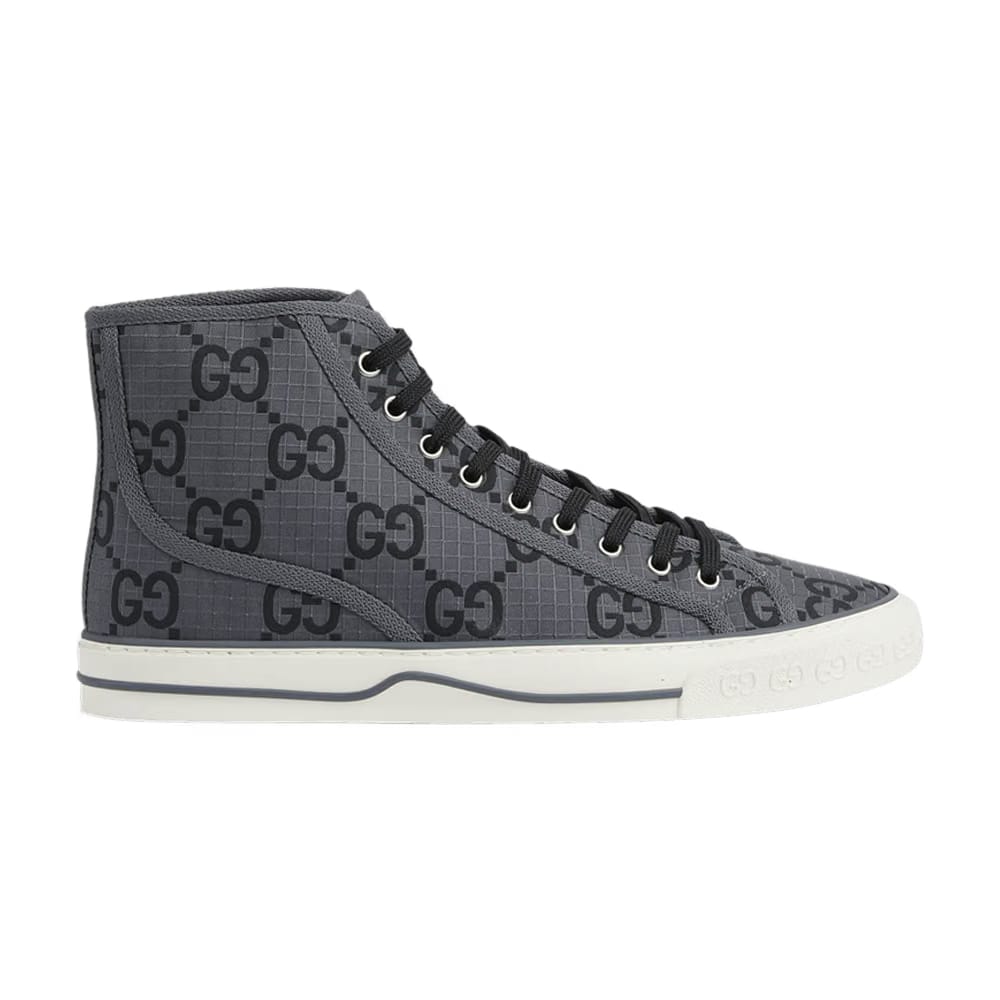 Gucci Tennis 1977 High GG Monogram - Grey Black