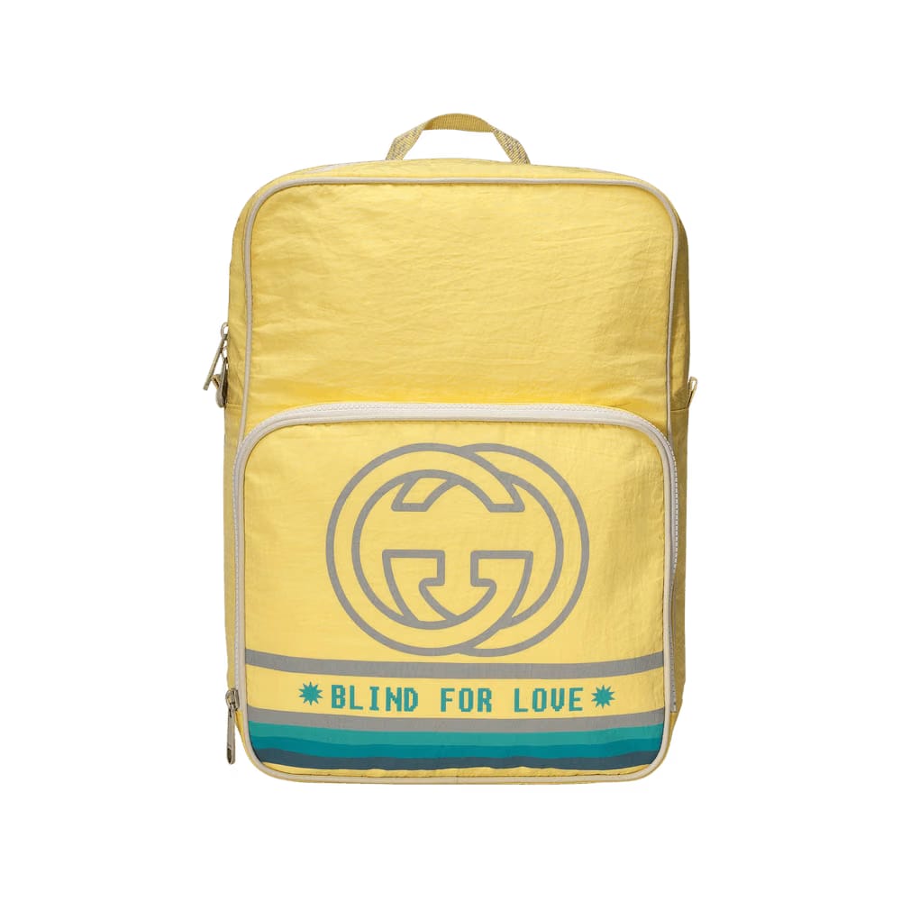 Gucci Cruise Nylon Backpack Yellow