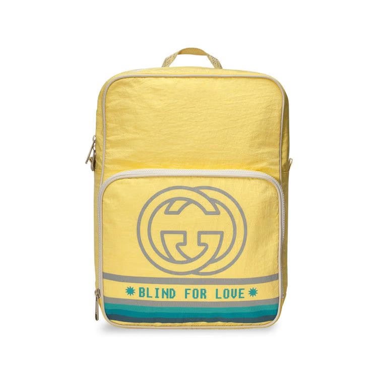 Gucci Cruise Nylon Backpack Yellow