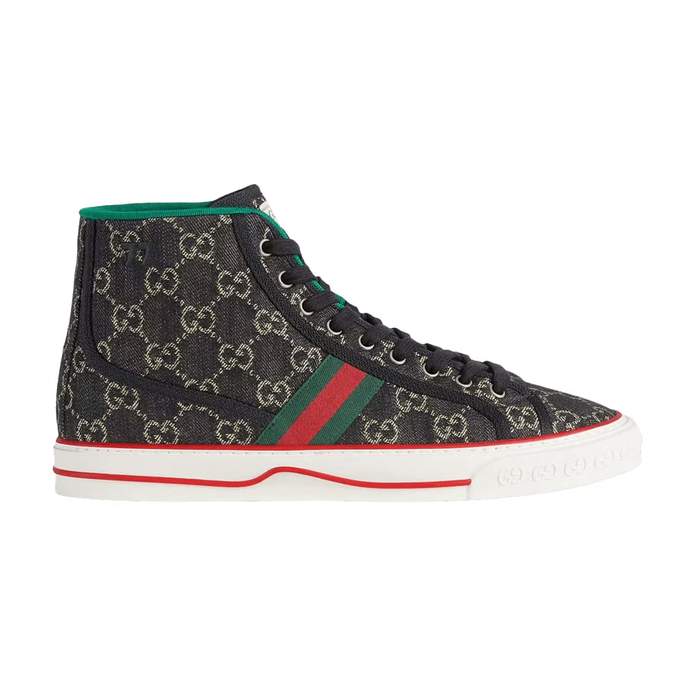 Gucci Tennis 1977 High Black Mini GG