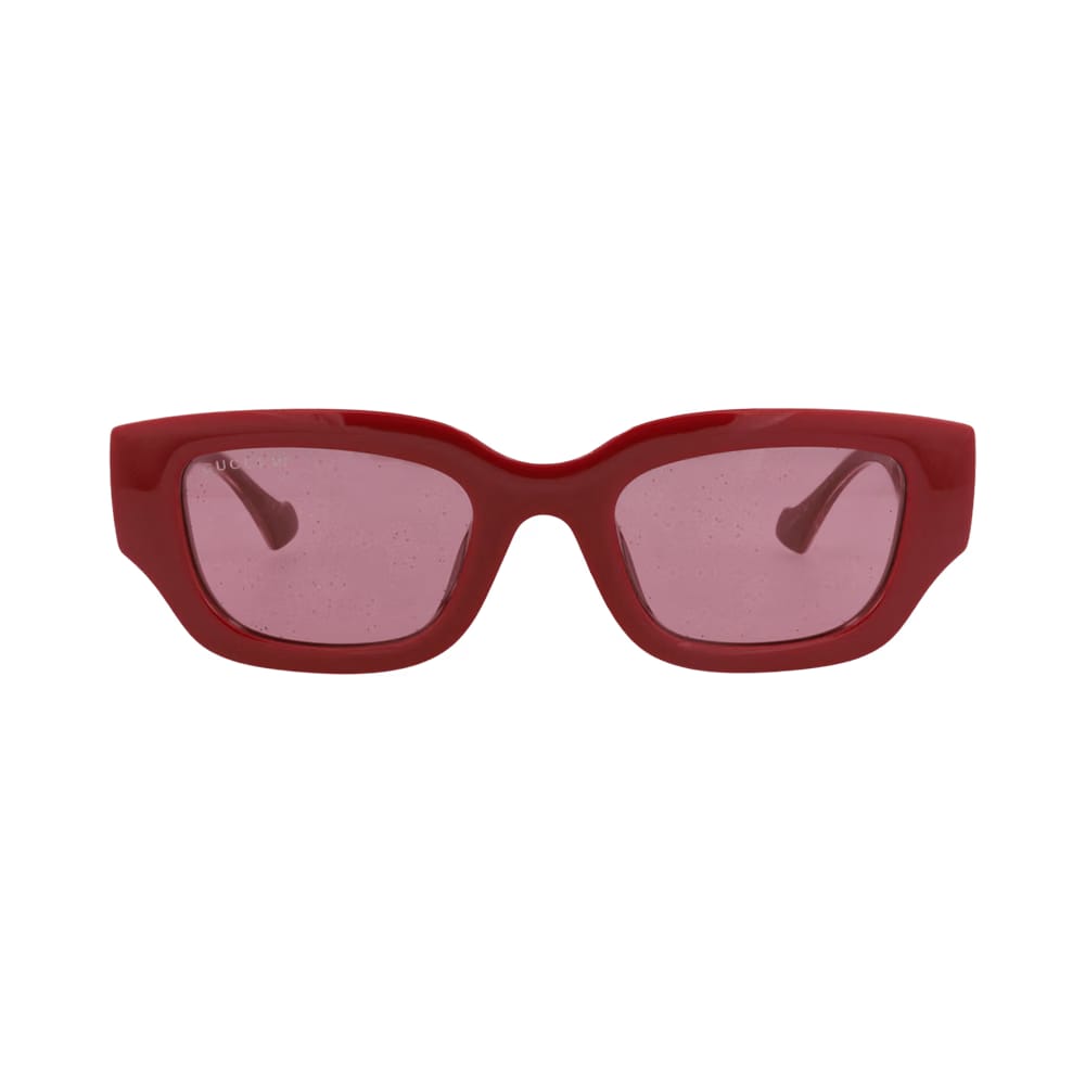 Gucci Cat Eye-Frame Injection Sunglasses Burgundy Crystal Red