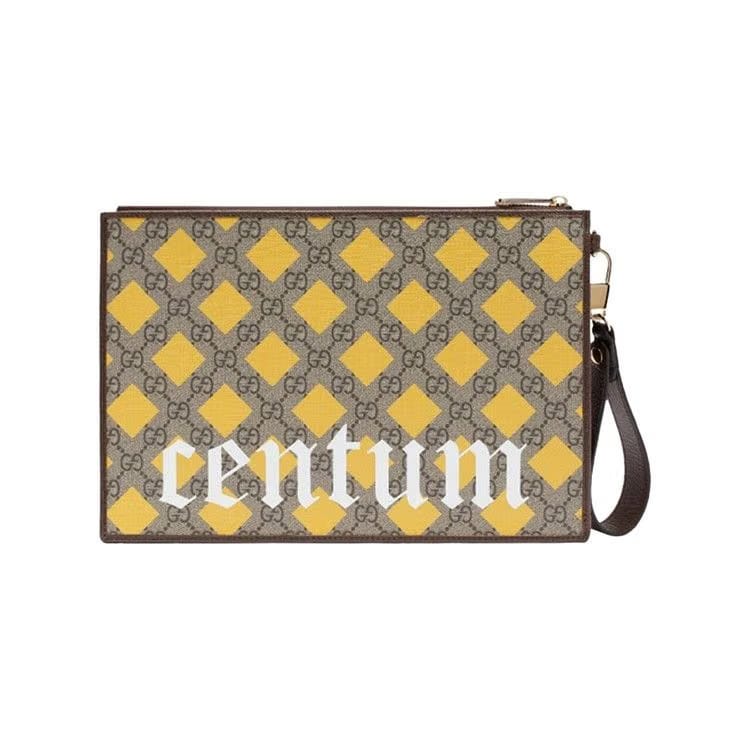 Gucci Interlocking GG Patch Gucci 100 Pouch GG Supreme