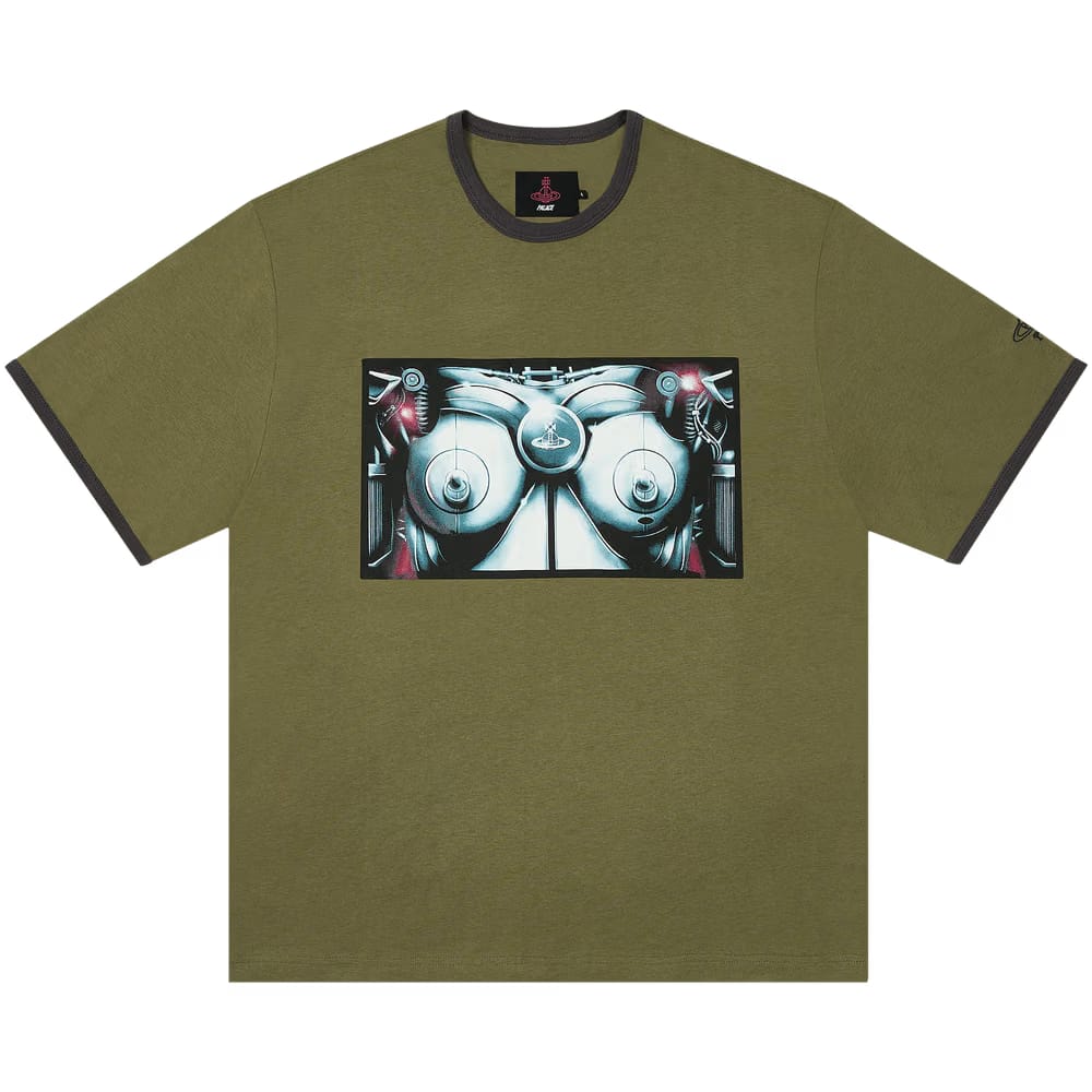 Palace x Vivienne Westwood Ringer T-Shirt Olive