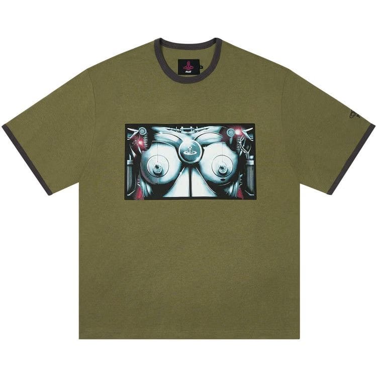 Palace x Vivienne Westwood Ringer T-Shirt Olive