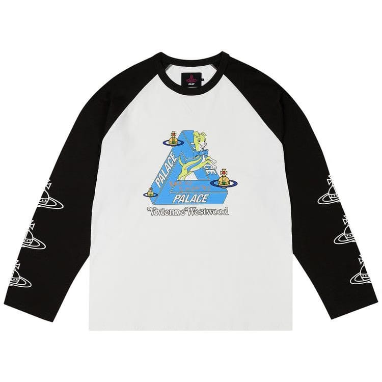 Palace x Vivienne Westwood Raglan Long-Sleeve White/Black