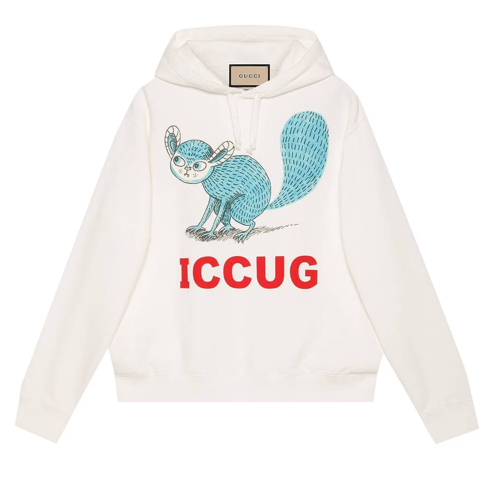 Gucci Sweatshirt With Iccug Animal Print By Freya Hartas Sunlight