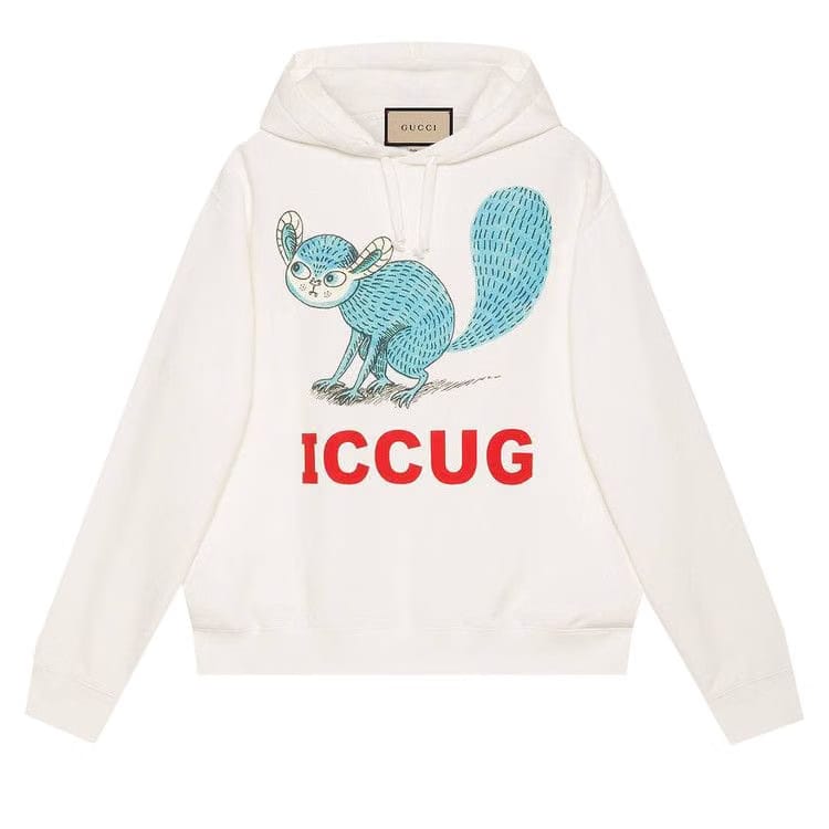 Gucci Sweatshirt With Iccug Animal Print By Freya Hartas Sunlight