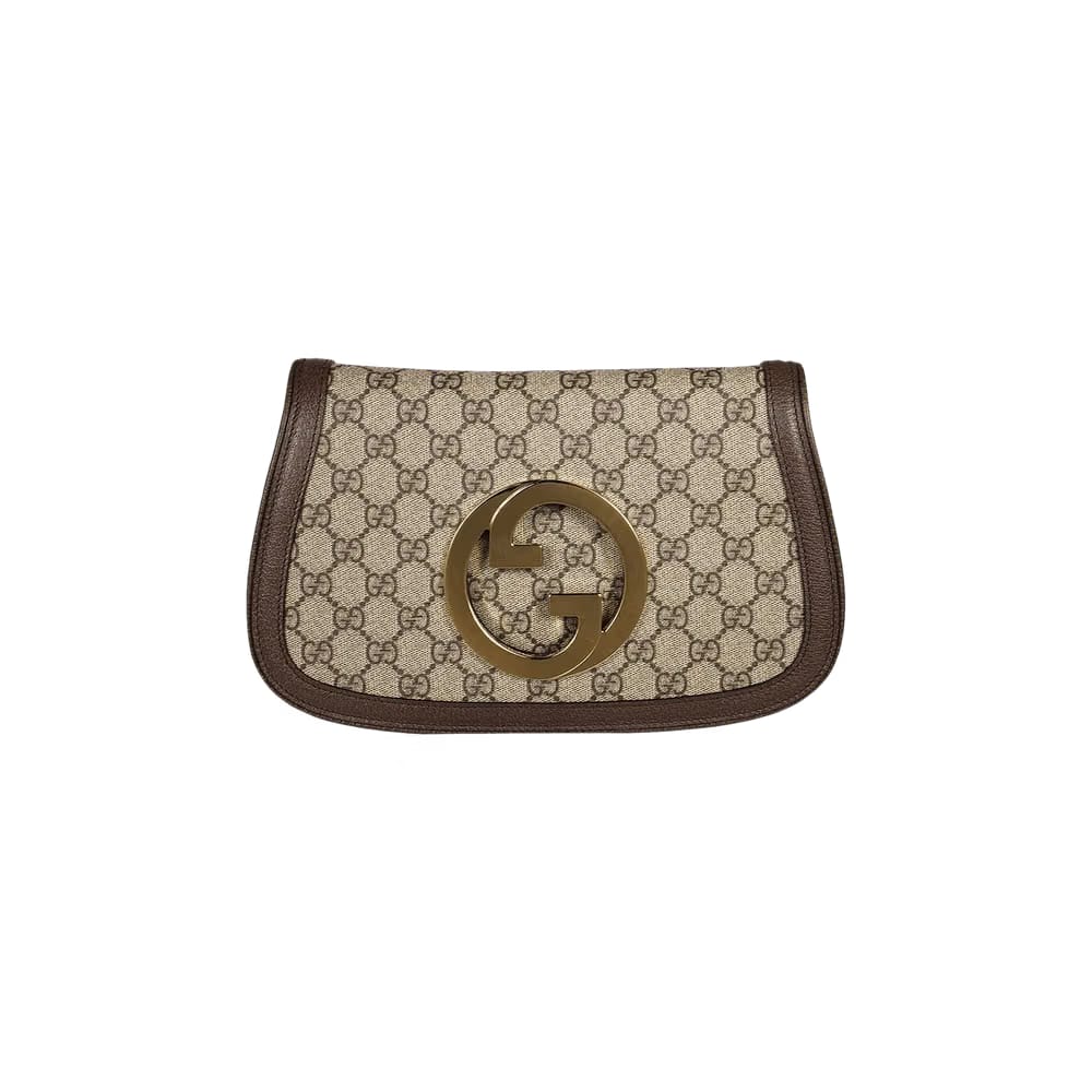 Gucci Blondie Shoulder Bag Beige/Ebony Supreme
