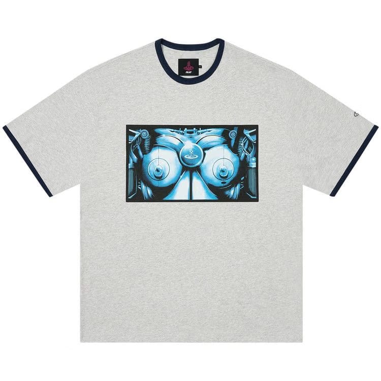 Palace x Vivienne Westwood Ringer T-Shirt Grey