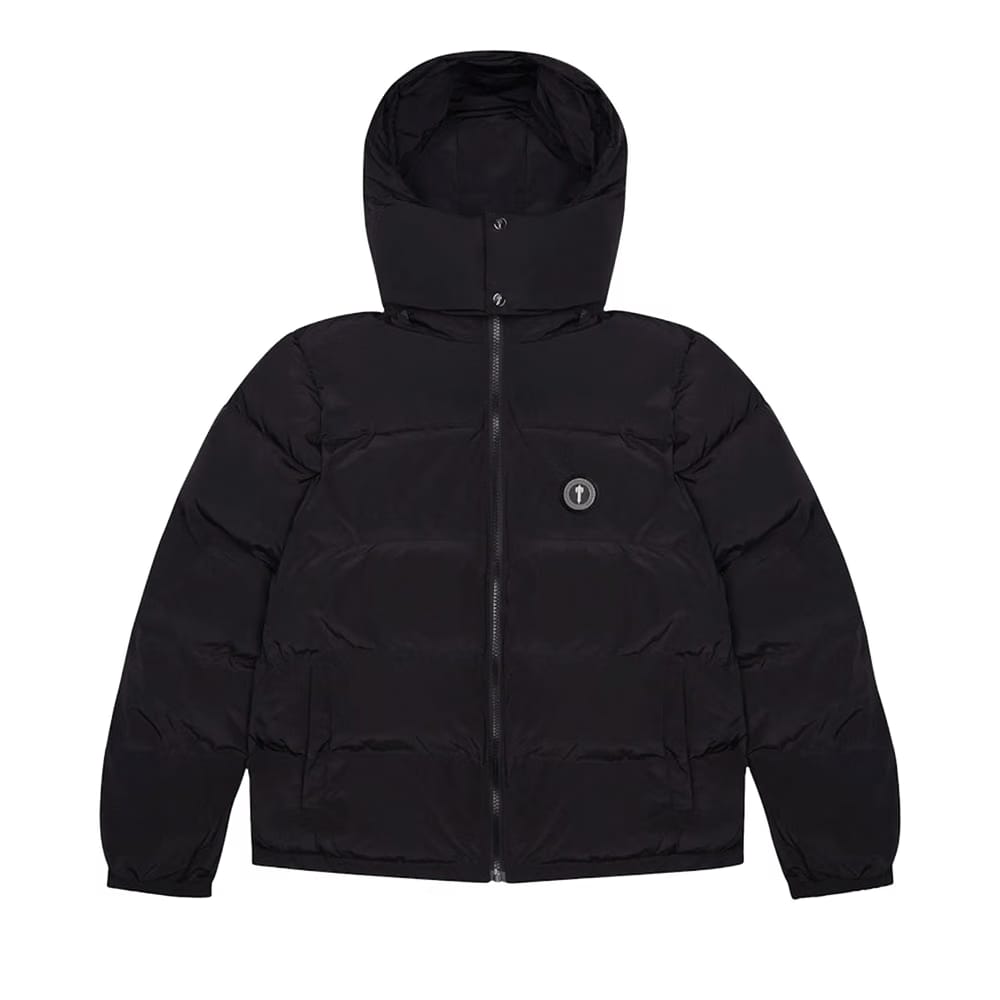 Trapstar Irongate Detachable Hooded Puffer Jacket Black