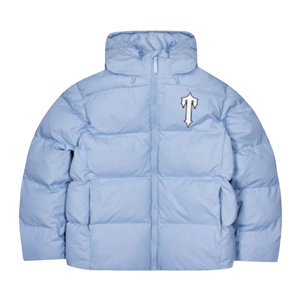 Trapstar Irongate Arch Hooded Puffer Jacket Light Blue