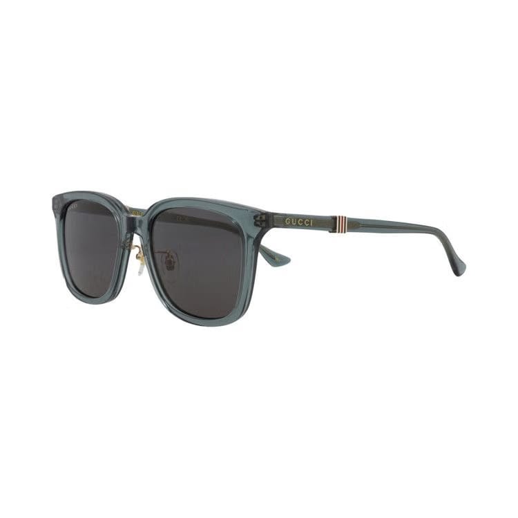 Gucci Square-Frame Recycled Acetate Sunglasses Green Grey