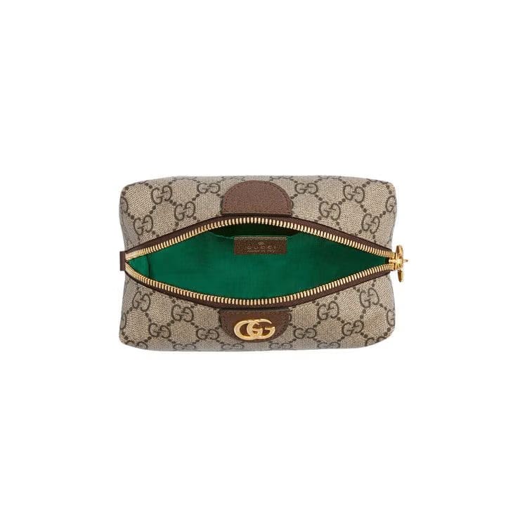 Gucci GG Supreme Canvas Ophidia Cosmetic Case Beige/New Acero