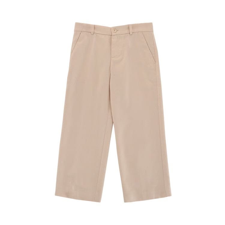 Gucci Kids Checkered Wool Trousers White
