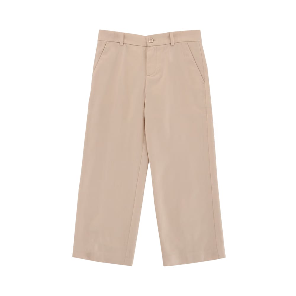 Gucci Kids Checkered Wool Trousers White