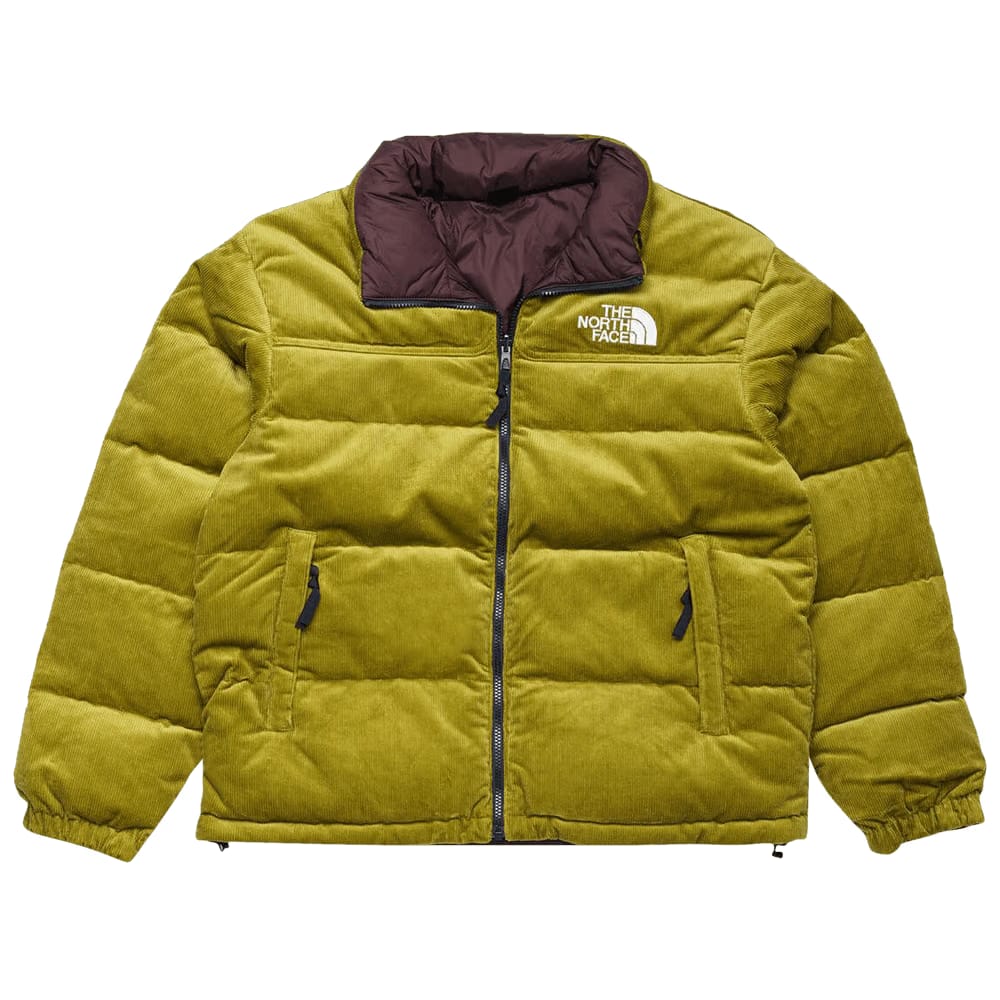 The North Face 92 Reversible Nuptse Jacket Sulphur Moss/Coal Brown