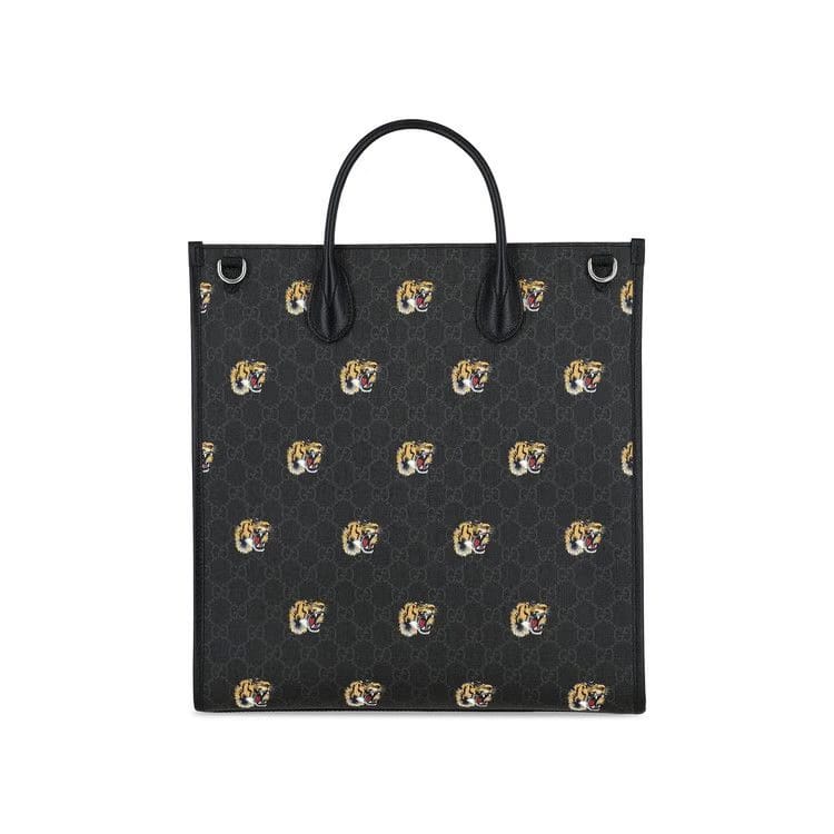 Gucci Tiger Shoulder Bag Black