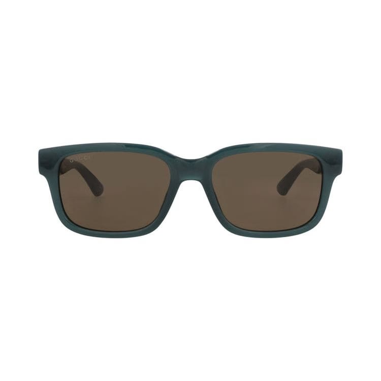 Gucci Square-Frame Injection Sunglasses Blue Brown