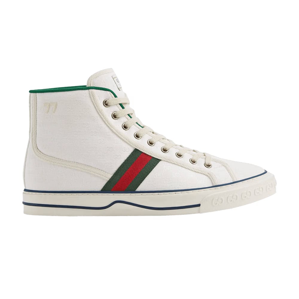 Gucci Tennis 1977 High White Mini GG