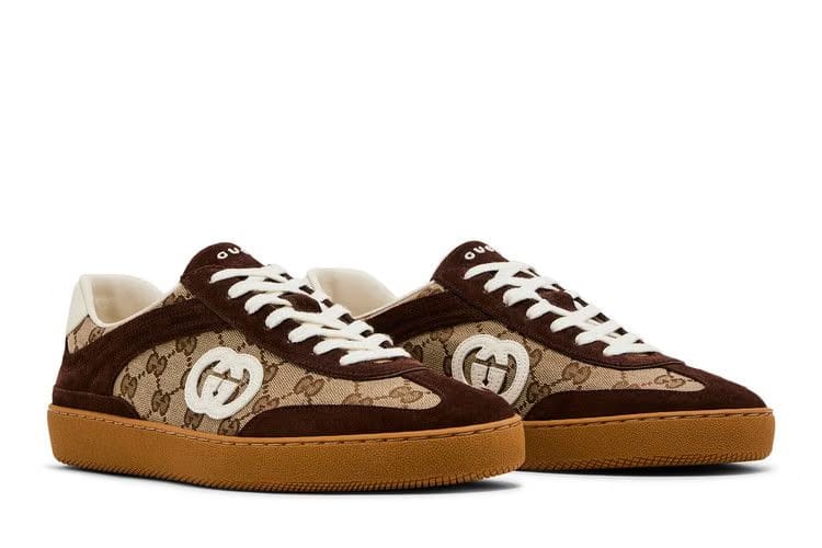 Gucci G75 Interlocking G - Dark Brown Suede