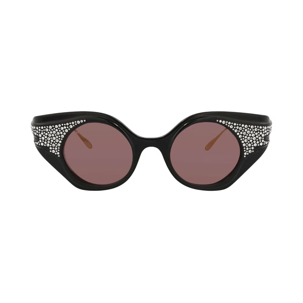 Gucci Cat Eye Sunglasses Black/Gold/Brown