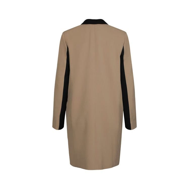 Stella McCartney Colorblock Wool Coat Sugarcane