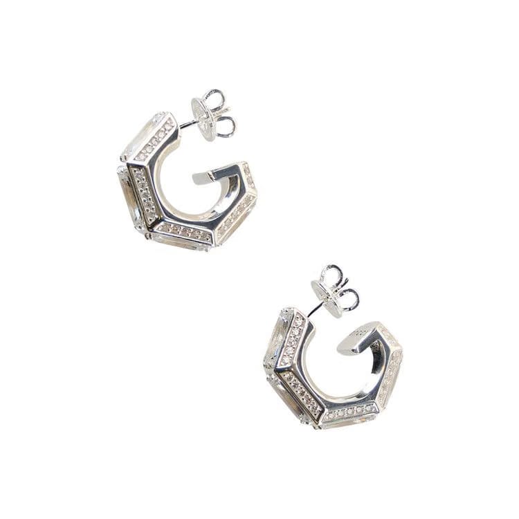 Gucci G Cube Earrings Silver