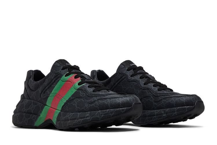 Gucci GG Rhyton Monogram - Black Green Red