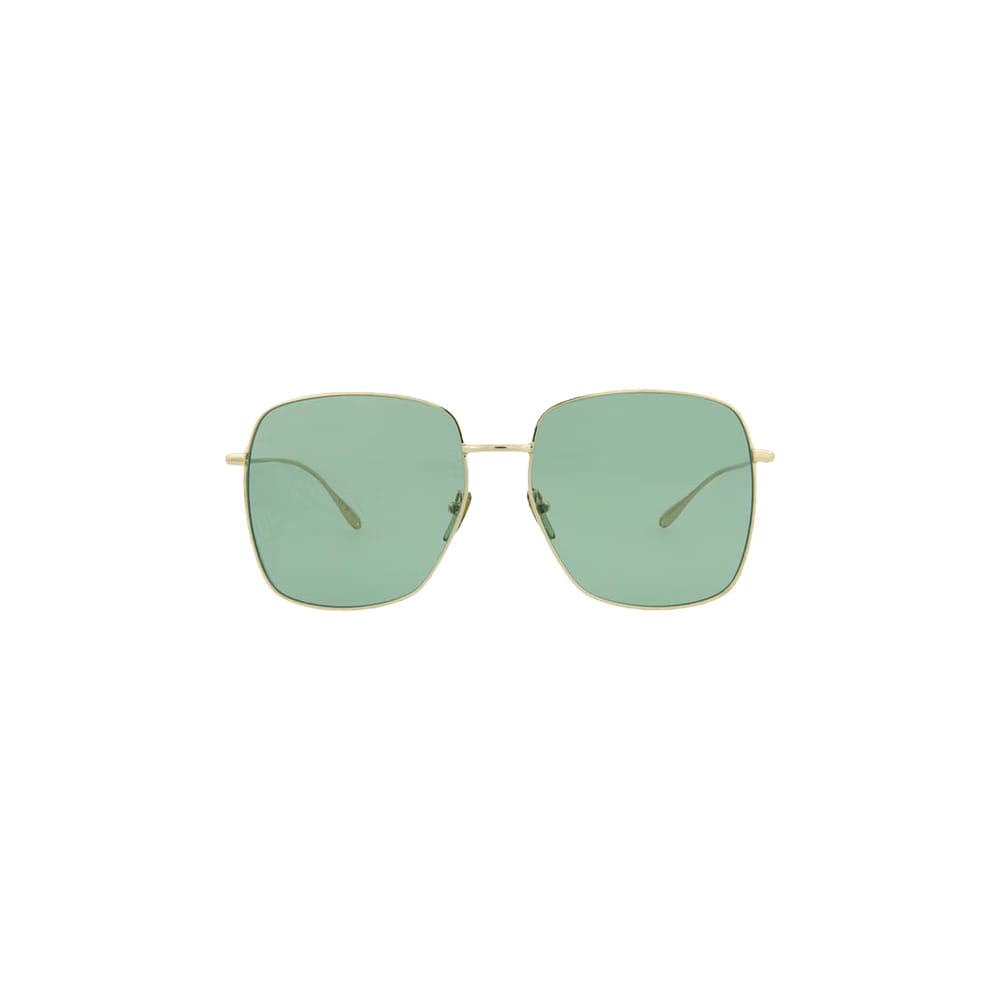 Gucci Square Frame Sunglasses Gold/Green