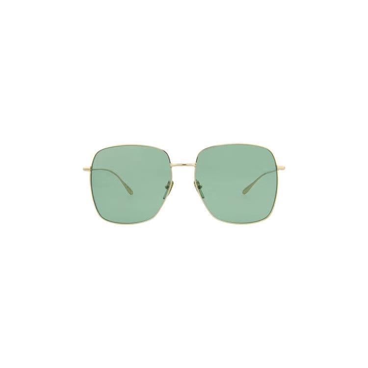 Gucci Square Frame Sunglasses Gold/Green