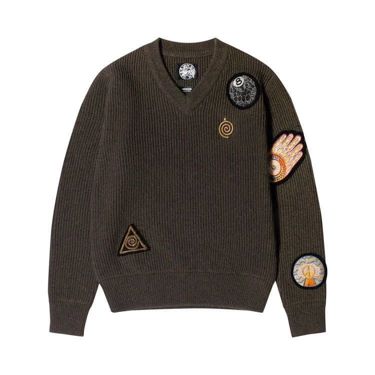 Stussy x Dries Van Noten Patch Knit Sweater Sand