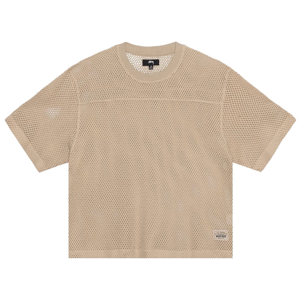 Stussy Mesh Jersey Crew Natural