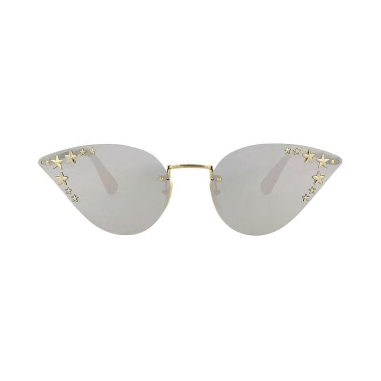 Gucci Cat Eye Glasses Gold/Silver