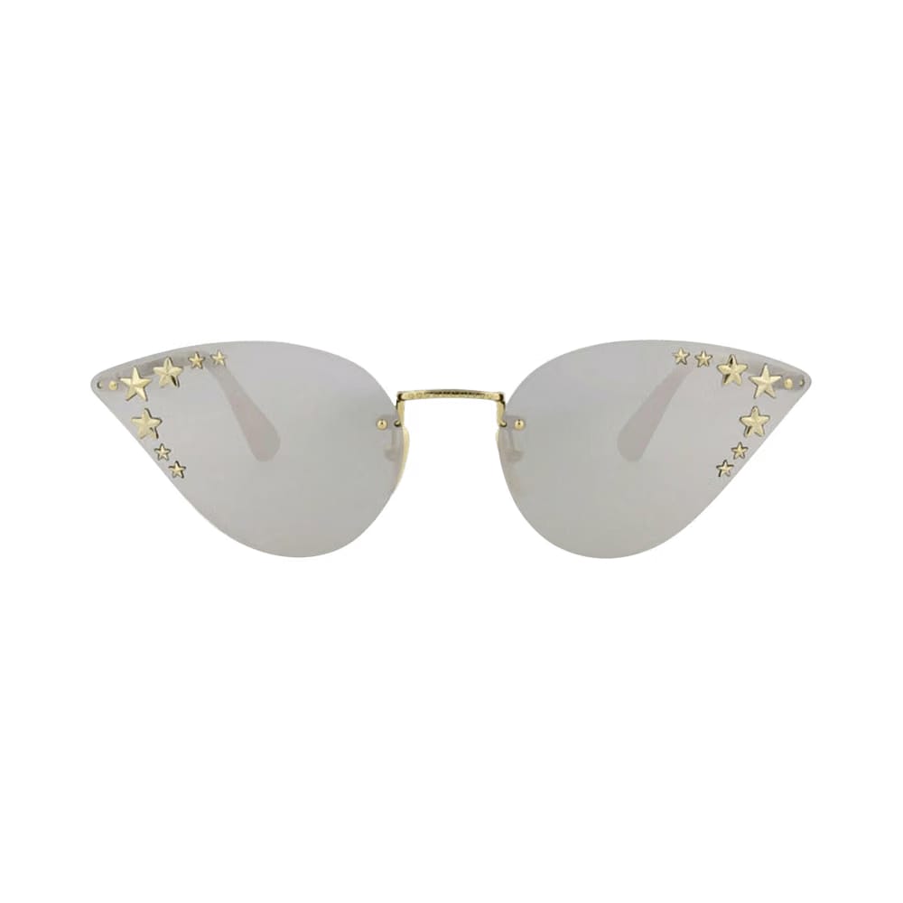 Gucci Cat Eye Glasses Gold/Silver