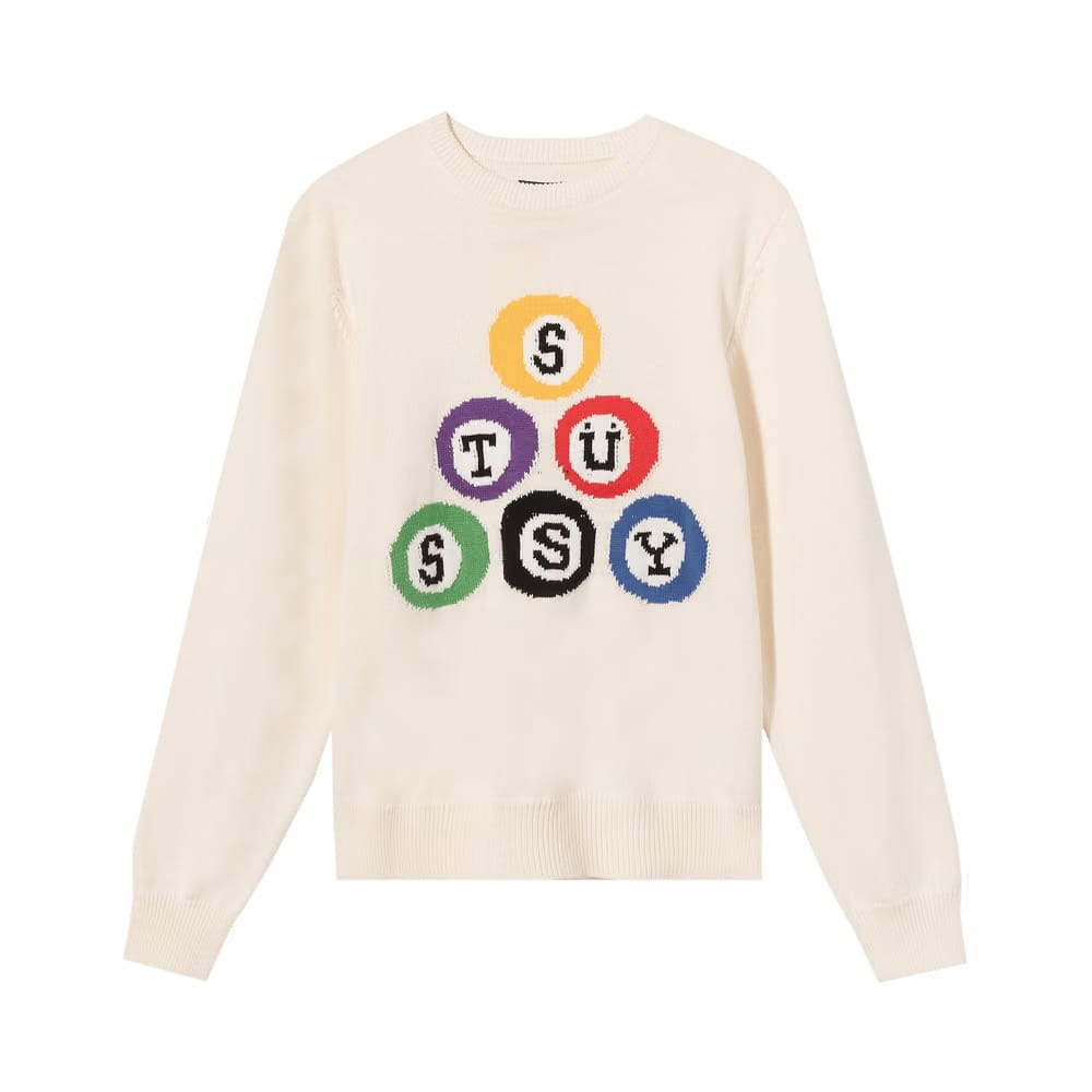 Stussy Billiard Sweater Natural